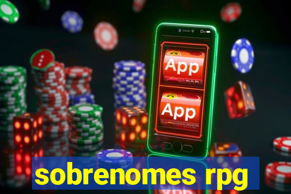 sobrenomes rpg